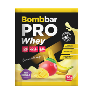 Bombbar - Whey protein - Banana mango 30g