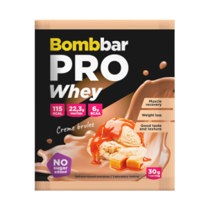 Bombbar - Whey protein - Creme brulee 30g