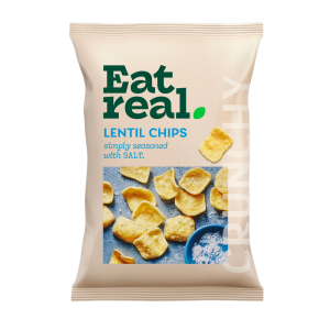 Eat Real - Lentil Chips with salt 40g