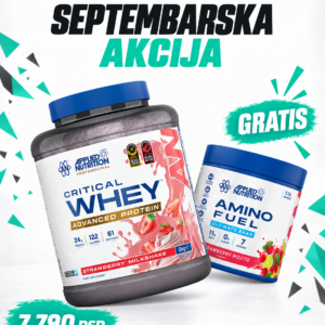 Applied Nutrition - Critical Whey - Strawberry 2000g + GRATIS APN Amino Fuel EAA 91g